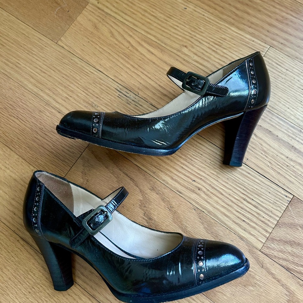 Cole Haan Nike Air Patent Leather Mary Jane Heels